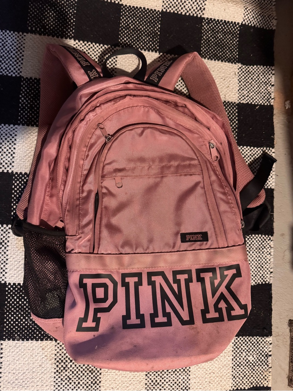 PINK Victoria's Secret Dusty Rose Logo Backpack